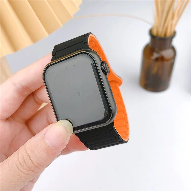 For Apple Watch Ultra 2 Ultra 49mm / 9 8 7 45mm / 6 5 4 SE (2022) SE (2023) SE 44mm / 3 2 1 42mm Silicone Strap Magnetic