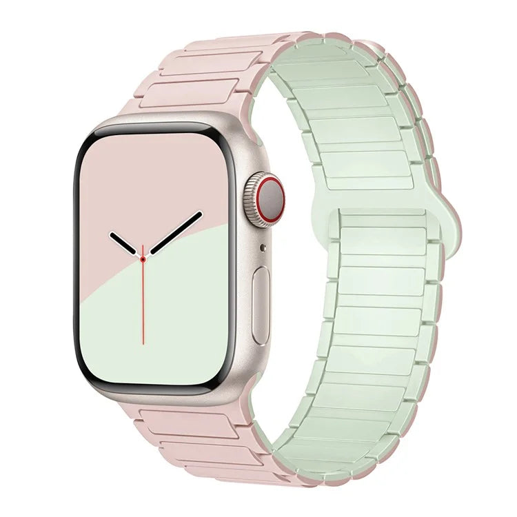 For Apple Watch Ultra 2 Ultra 49mm / 9 8 7 45mm / 6 5 4 SE (2022) SE (2023) SE 44mm / 3 2 1 42mm Silicone Strap Magnetic