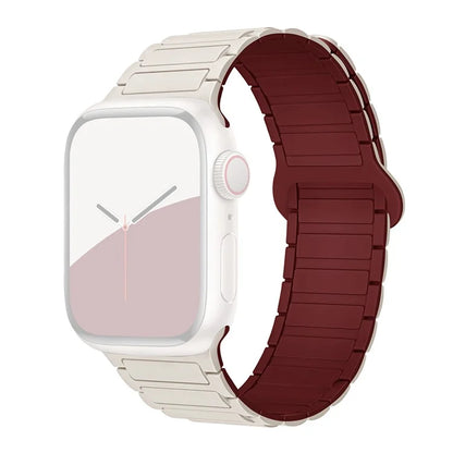 For Apple Watch Ultra 2 Ultra 49mm / 9 8 7 45mm / 6 5 4 SE (2022) SE (2023) SE 44mm / 3 2 1 42mm Silicone Strap Magnetic