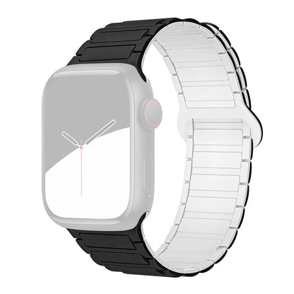 For Apple Watch Series 9 8 7 41mm  /  6 5 4 SE (2022) SE (2023) SE 40mm  /  3 2 1 38mm Watchband Soft Silicone Magnetic Strap