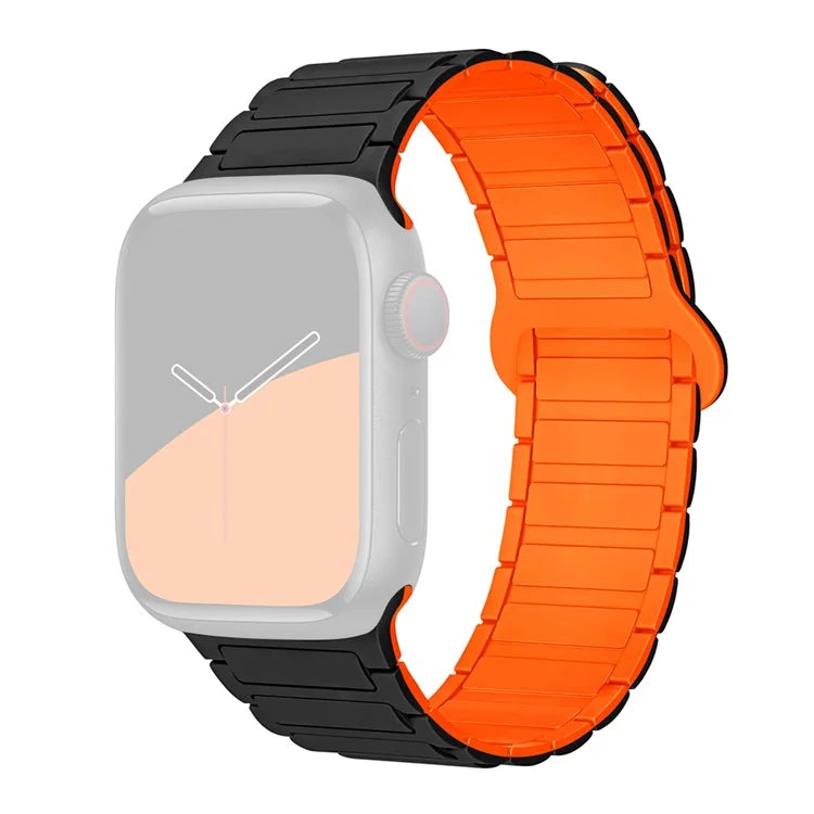 For Apple Watch Series 9 8 7 41mm  /  6 5 4 SE (2022) SE (2023) SE 40mm  /  3 2 1 38mm Watchband Soft Silicone Magnetic Strap