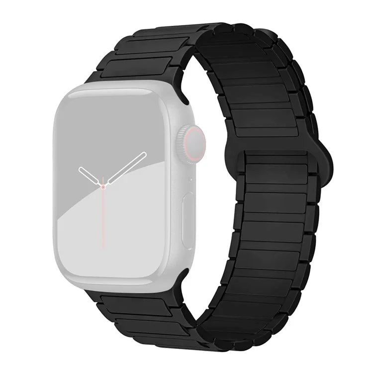 For Apple Watch Series 9 8 7 41mm  /  6 5 4 SE (2022) SE (2023) SE 40mm  /  3 2 1 38mm Watchband Soft Silicone Magnetic Strap