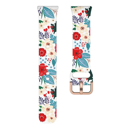 For Samsung Galaxy Fit3 Pattern Printing Silicone Strap Replacement Watch Band