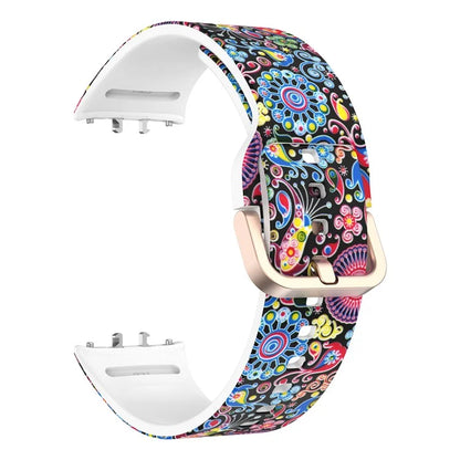 For Samsung Galaxy Fit3 Pattern Printing Silicone Strap Replacement Watch Band