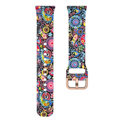 For Samsung Galaxy Fit3 Pattern Printing Silicone Strap Replacement Watch Band