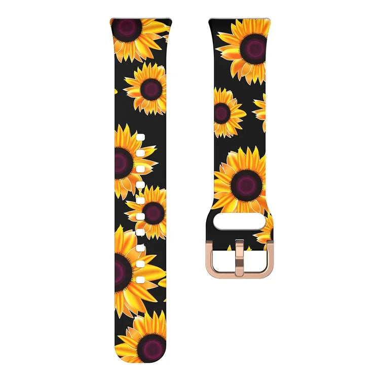 For Samsung Galaxy Fit3 Pattern Printing Silicone Strap Replacement Watch Band