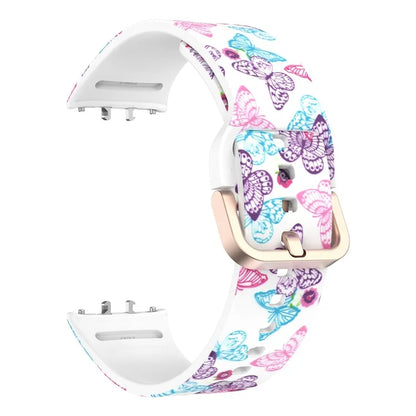 For Samsung Galaxy Fit3 Pattern Printing Silicone Strap Replacement Watch Band