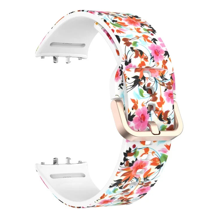 For Samsung Galaxy Fit3 Pattern Printing Silicone Strap Replacement Watch Band