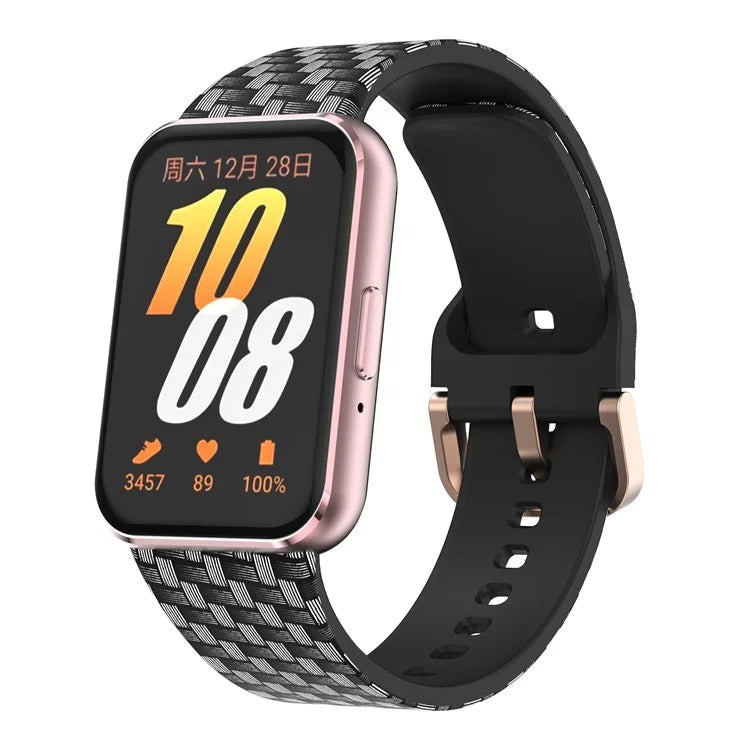For Samsung Galaxy Fit3 Pattern Printing Silicone Strap Replacement Watch Band