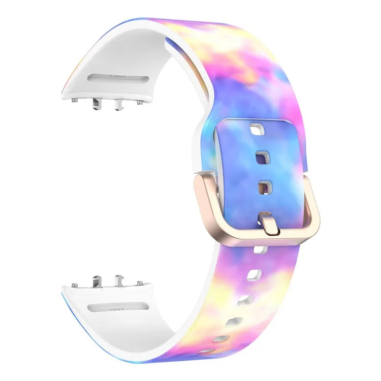 For Samsung Galaxy Fit3 Pattern Printing Silicone Strap Replacement Watch Band