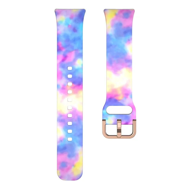 For Samsung Galaxy Fit3 Pattern Printing Silicone Strap Replacement Watch Band