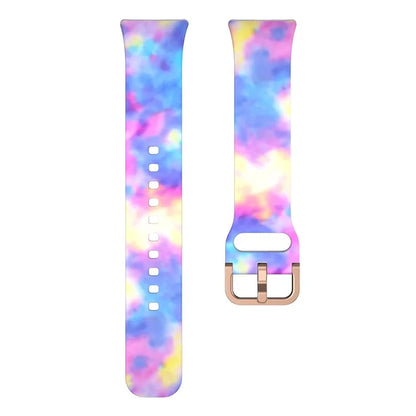For Samsung Galaxy Fit3 Pattern Printing Silicone Strap Replacement Watch Band