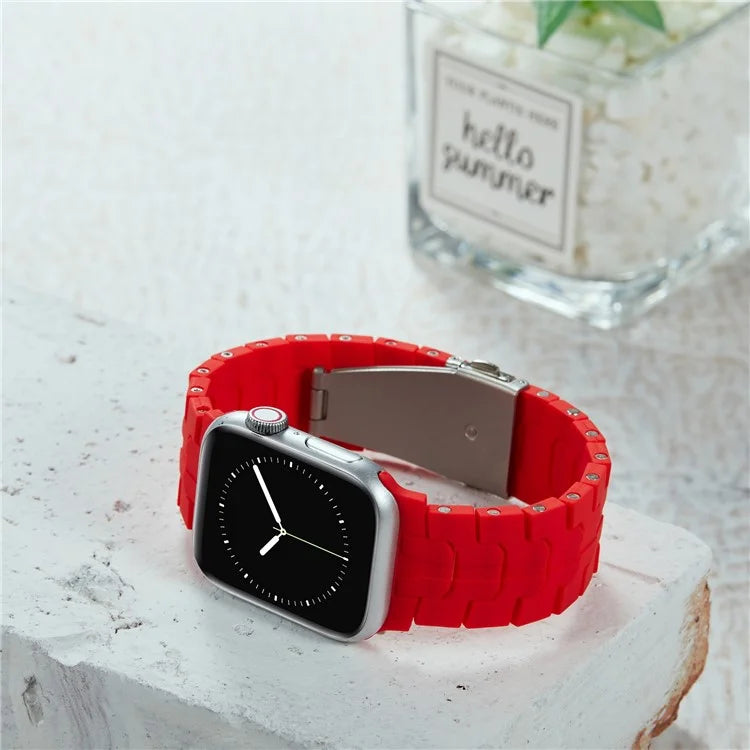 For Apple Watch Series 9 8 7 41mm / SE (2023) SE (2022) SE Series 6 5 4 40mm / Series 3 2 1 38mm Watch Strap Replacement Silicone Band