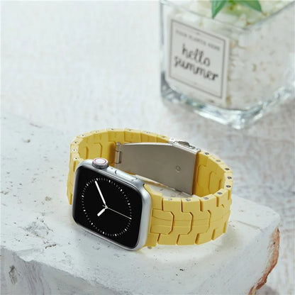 For Apple Watch Ultra 2 Ultra 49mm  /  Series 9 8 7 45mm  /  6 5 4 SE (2022) SE (2023) SE 44mm  /  3 2 1 42mm Silicone Watch Band