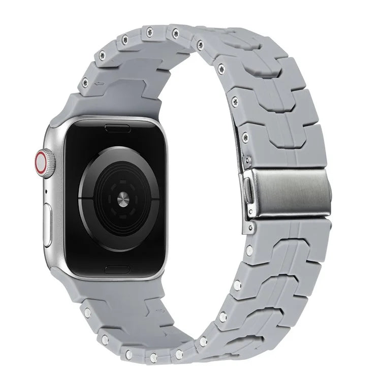 For Apple Watch Ultra 2 Ultra 49mm  /  Series 9 8 7 45mm  /  6 5 4 SE (2022) SE (2023) SE 44mm  /  3 2 1 42mm Silicone Watch Band
