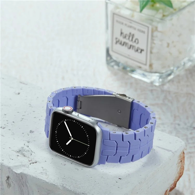 For Apple Watch Ultra 2 Ultra 49mm  /  Series 9 8 7 45mm  /  6 5 4 SE (2022) SE (2023) SE 44mm  /  3 2 1 42mm Silicone Watch Band