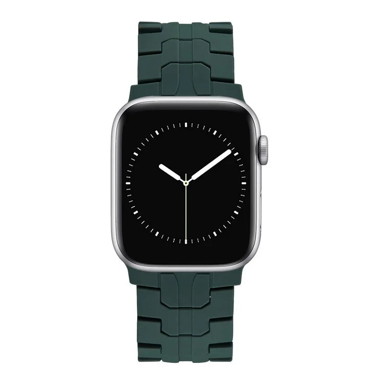 For Apple Watch Ultra 2 Ultra 49mm  /  Series 9 8 7 45mm  /  6 5 4 SE (2022) SE (2023) SE 44mm  /  3 2 1 42mm Silicone Watch Band