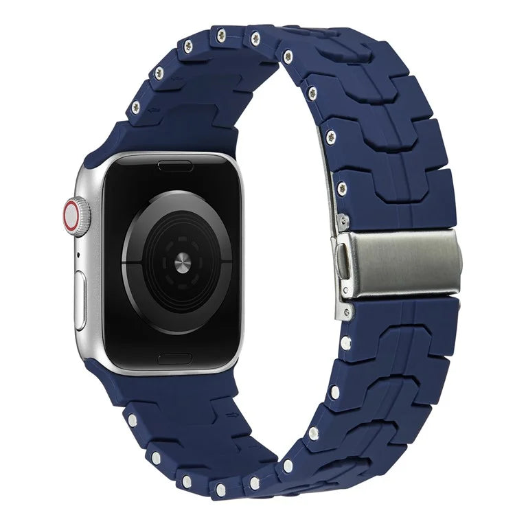 For Apple Watch Ultra 2 Ultra 49mm  /  Series 9 8 7 45mm  /  6 5 4 SE (2022) SE (2023) SE 44mm  /  3 2 1 42mm Silicone Watch Band