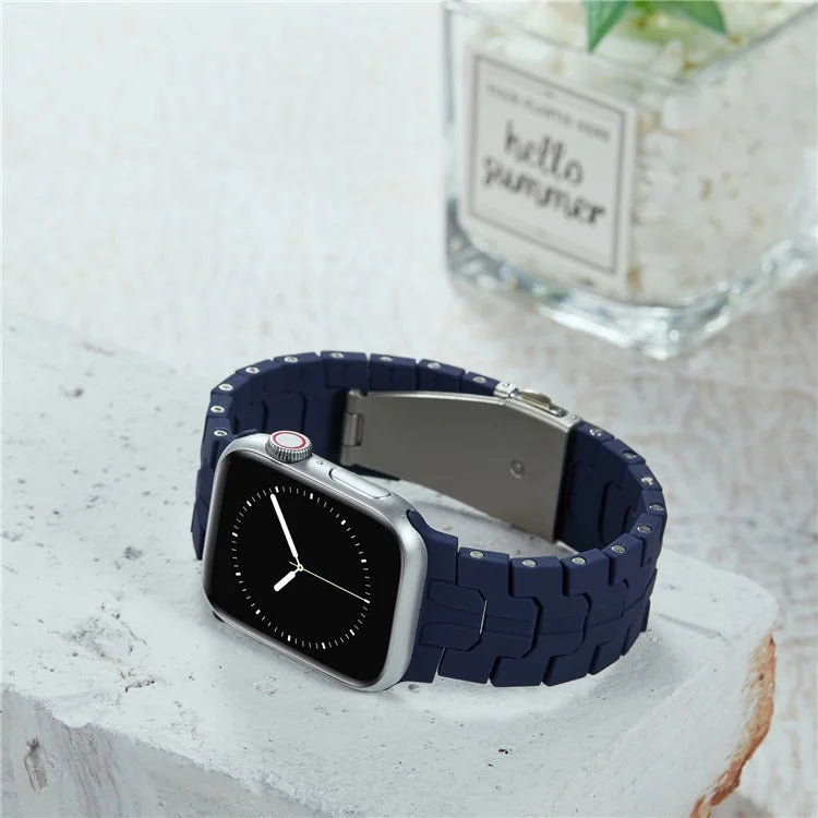 For Apple Watch Ultra 2 Ultra 49mm  /  Series 9 8 7 45mm  /  6 5 4 SE (2022) SE (2023) SE 44mm  /  3 2 1 42mm Silicone Watch Band