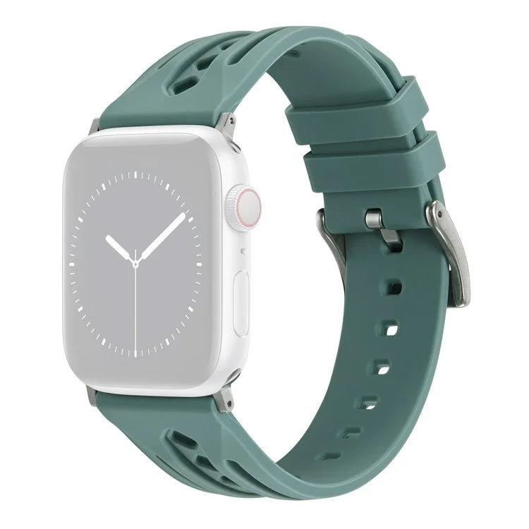 For Apple Watch Ultra 2 Ultra 49mm / Series 9 8 7 45mm / 6 5 4 SE (2022) SE (2023) SE 44mm / 3 2 1 42mm Silicone Watch Band Hollow