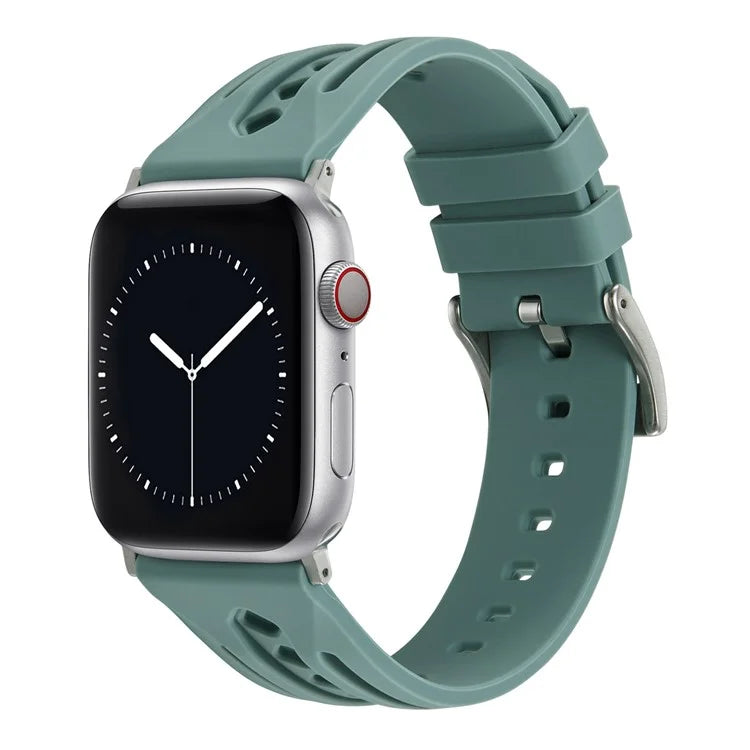 For Apple Watch Ultra 2 Ultra 49mm / Series 9 8 7 45mm / 6 5 4 SE (2022) SE (2023) SE 44mm / 3 2 1 42mm Silicone Watch Band Hollow