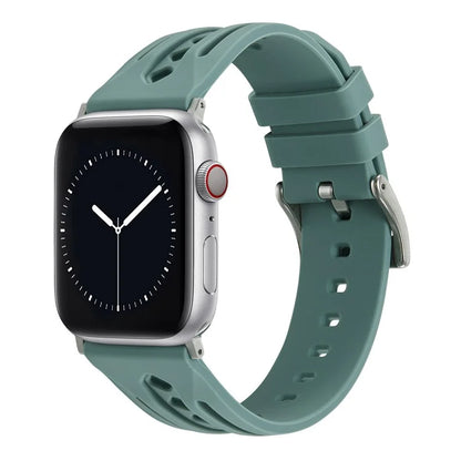 For Apple Watch Ultra 2 Ultra 49mm / Series 9 8 7 45mm / 6 5 4 SE (2022) SE (2023) SE 44mm / 3 2 1 42mm Silicone Watch Band Hollow