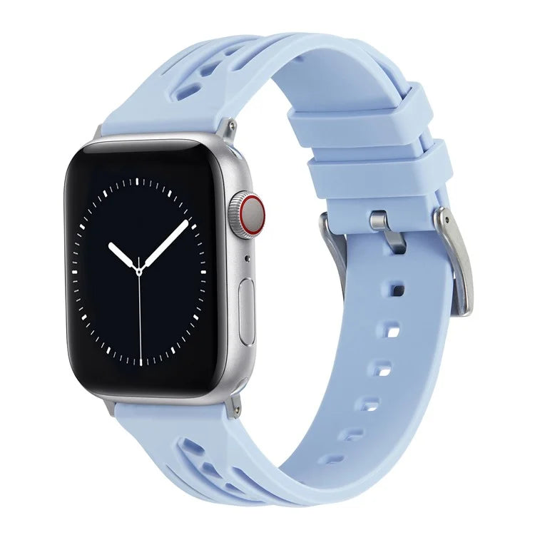For Apple Watch Ultra 2 Ultra 49mm / Series 9 8 7 45mm / 6 5 4 SE (2022) SE (2023) SE 44mm / 3 2 1 42mm Silicone Watch Band Hollow