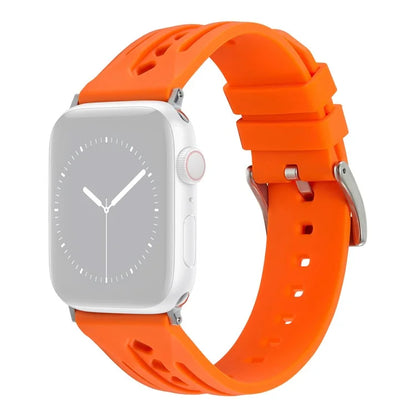 For Apple Watch Ultra 2 Ultra 49mm / Series 9 8 7 45mm / 6 5 4 SE (2022) SE (2023) SE 44mm / 3 2 1 42mm Silicone Watch Band Hollow
