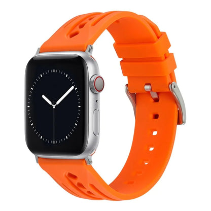 For Apple Watch Ultra 2 Ultra 49mm / Series 9 8 7 45mm / 6 5 4 SE (2022) SE (2023) SE 44mm / 3 2 1 42mm Silicone Watch Band Hollow