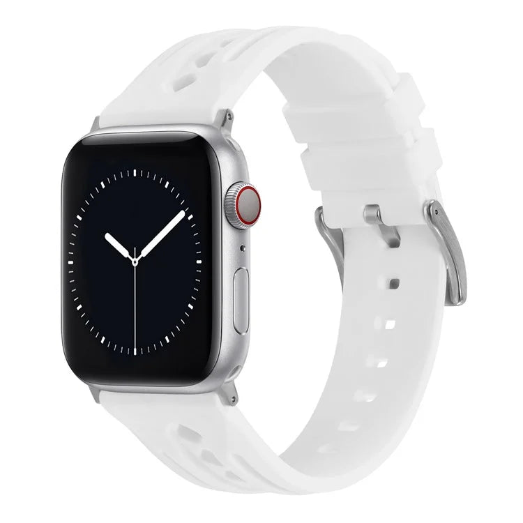 For Apple Watch Ultra 2 Ultra 49mm / Series 9 8 7 45mm / 6 5 4 SE (2022) SE (2023) SE 44mm / 3 2 1 42mm Silicone Watch Band Hollow