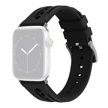 For Apple Watch Series 9 8 7 41mm / 6 5 4 SE (2022) SE (2023) SE 40mm / 3 2 1 38mm Watch Strap Hollow Silicone Band