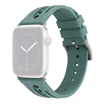 For Apple Watch Series 9 8 7 41mm / 6 5 4 SE (2022) SE (2023) SE 40mm / 3 2 1 38mm Watch Strap Hollow Silicone Band