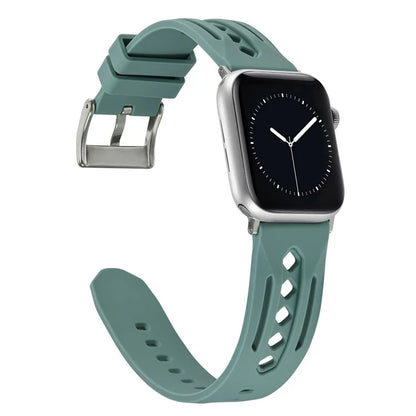 For Apple Watch Series 9 8 7 41mm / 6 5 4 SE (2022) SE (2023) SE 40mm / 3 2 1 38mm Watch Strap Hollow Silicone Band