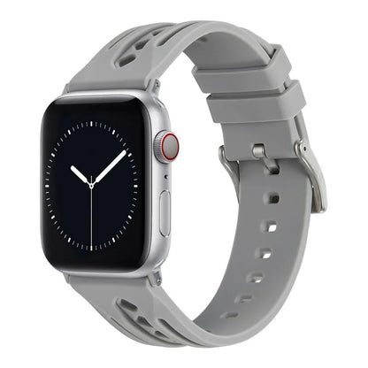For Apple Watch Series 9 8 7 41mm / 6 5 4 SE (2022) SE (2023) SE 40mm / 3 2 1 38mm Watch Strap Hollow Silicone Band