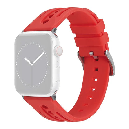 For Apple Watch Series 9 8 7 41mm / 6 5 4 SE (2022) SE (2023) SE 40mm / 3 2 1 38mm Watch Strap Hollow Silicone Band