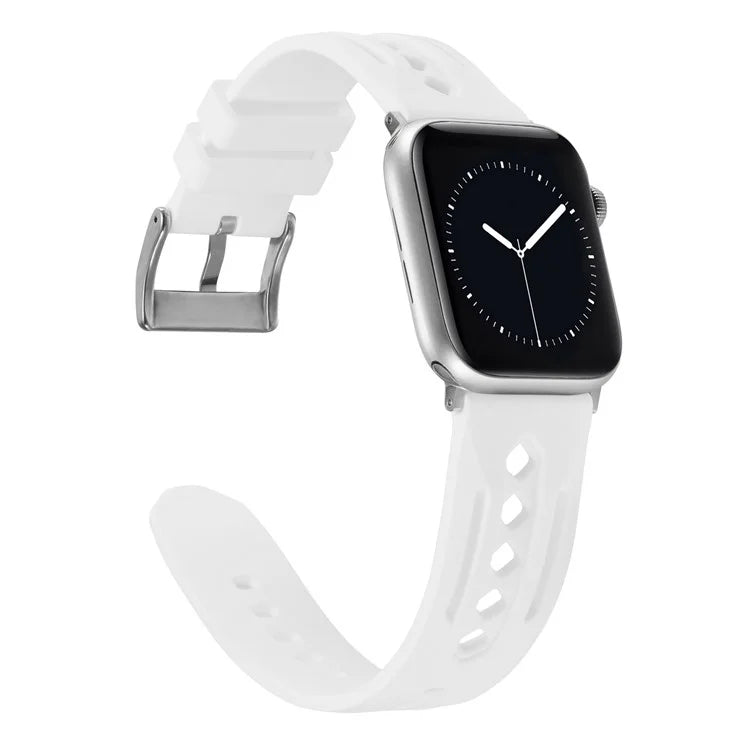 For Apple Watch Series 9 8 7 41mm / 6 5 4 SE (2022) SE (2023) SE 40mm / 3 2 1 38mm Watch Strap Hollow Silicone Band