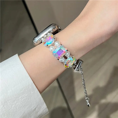 For Apple Watch Series 7 8 9 41mm / 6 5 4 SE (2023) SE (2022) SE 40mm / 3 2 1 38mm Strap Jewelry Bracelet