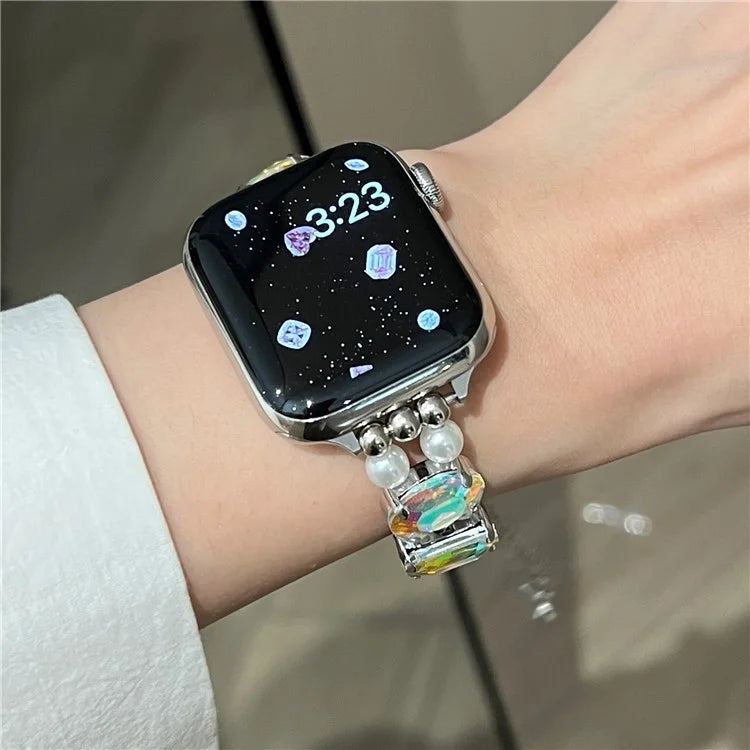 For Apple Watch Series 7 8 9 41mm / 6 5 4 SE (2023) SE (2022) SE 40mm / 3 2 1 38mm Strap Jewelry Bracelet