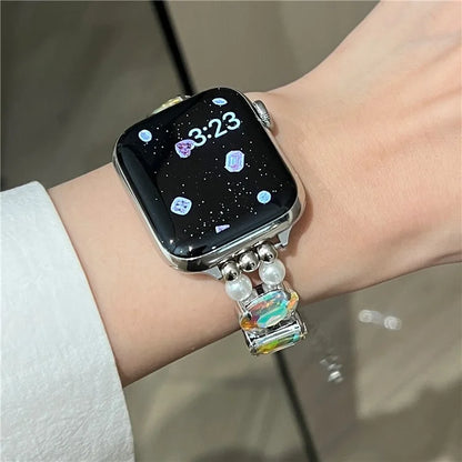For Apple Watch Series 7 8 9 41mm / 6 5 4 SE (2023) SE (2022) SE 40mm / 3 2 1 38mm Strap Jewelry Bracelet
