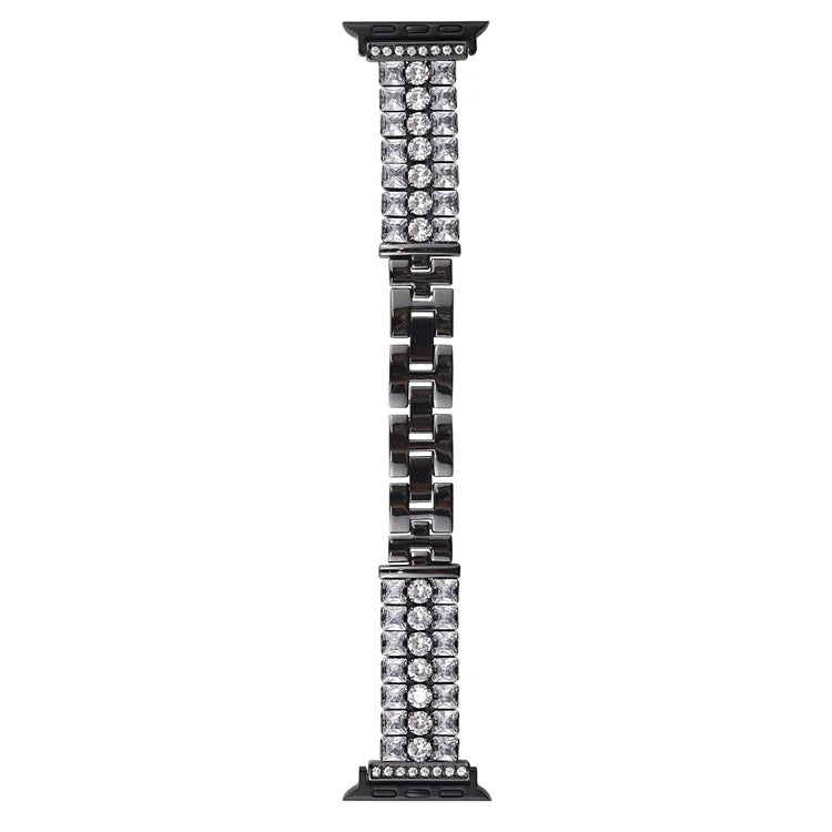 For Apple Watch Ultra 2 Ultra 49mm / Series 9 8 7 45mm / 6 5 4 SE (2022) SE (2023) SE 44mm / 3 2 1 42mm Strap Rhinestone Metal Watchband