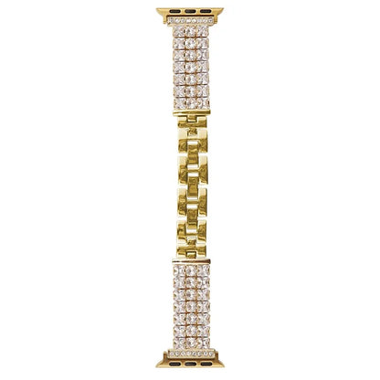 For Apple Watch Ultra 2 Ultra 49mm / Series 9 8 7 45mm / 6 5 4 SE (2022) SE (2023) SE 44mm / 3 2 1 42mm Strap Rhinestone Metal Watchband