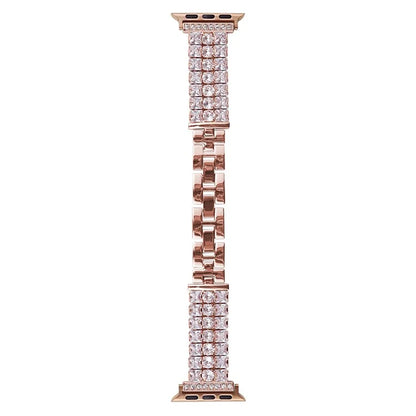 For Apple Watch Ultra 2 Ultra 49mm / Series 9 8 7 45mm / 6 5 4 SE (2022) SE (2023) SE 44mm / 3 2 1 42mm Strap Rhinestone Metal Watchband