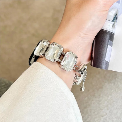 For Apple Watch Series 7 8 9 41mm / 6 5 4 SE (2023) SE (2022) SE 40mm / 3 2 1 38mm Bling Bands Drawstring Style Bracelet