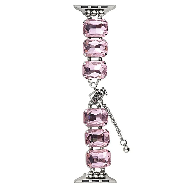 For Apple Watch Series 7 8 9 41mm / 6 5 4 SE (2023) SE (2022) SE 40mm / 3 2 1 38mm Bling Bands Drawstring Style Bracelet