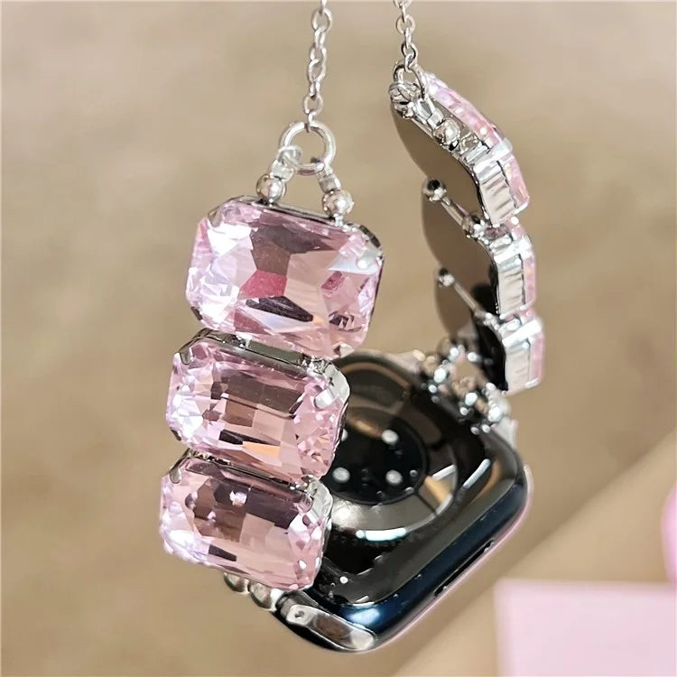 For Apple Watch Series 7 8 9 41mm / 6 5 4 SE (2023) SE (2022) SE 40mm / 3 2 1 38mm Bling Bands Drawstring Style Bracelet