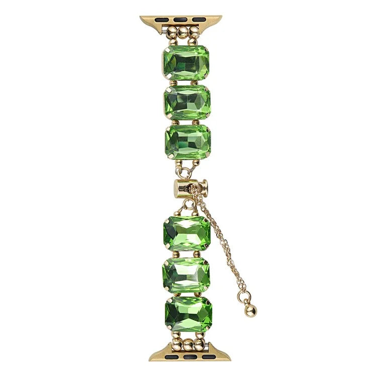 For Apple Watch Series 7 8 9 41mm / 6 5 4 SE (2023) SE (2022) SE 40mm / 3 2 1 38mm Bling Bands Drawstring Style Bracelet