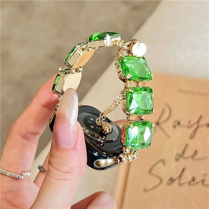 For Apple Watch Series 7 8 9 41mm / 6 5 4 SE (2023) SE (2022) SE 40mm / 3 2 1 38mm Bling Bands Drawstring Style Bracelet