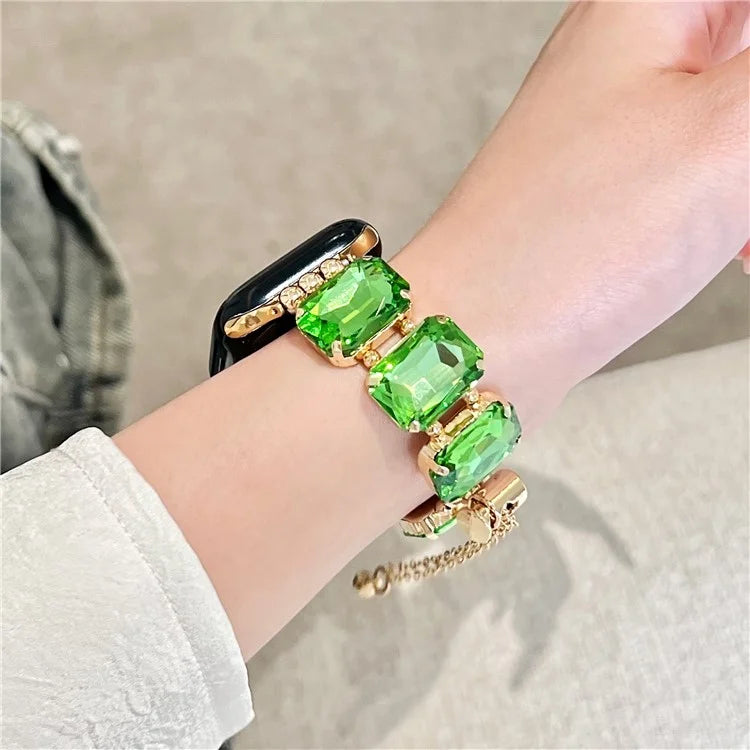 For Apple Watch Series 7 8 9 41mm / 6 5 4 SE (2023) SE (2022) SE 40mm / 3 2 1 38mm Bling Bands Drawstring Style Bracelet