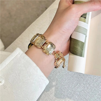 For Apple Watch Series 7 8 9 41mm / 6 5 4 SE (2023) SE (2022) SE 40mm / 3 2 1 38mm Bling Bands Drawstring Style Bracelet