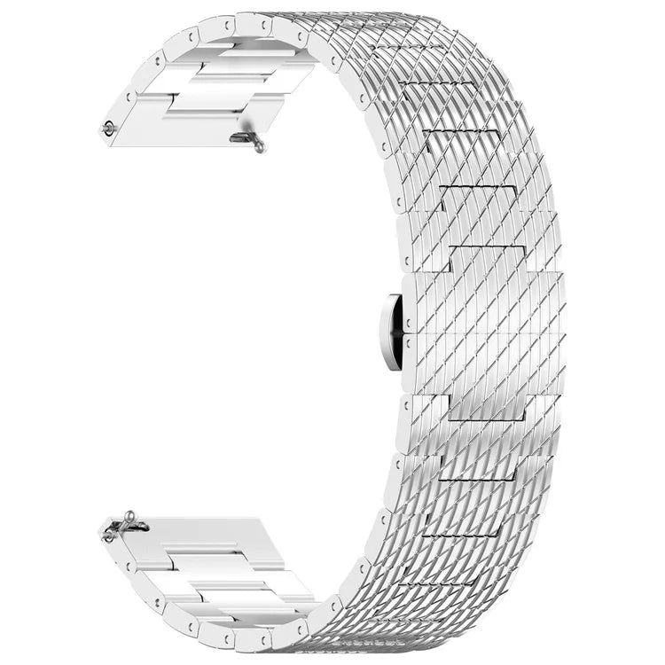 For Samsung Galaxy Watch 46mm / Huawei Watch GT 4 46mm / Xiaomi Watch 2 Pro 22mm Stainless Steel Watch Strap